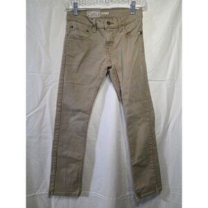 Signature by Levi Strauss Skinny Jeans Boys Size 10 Reg Khaki Stretch